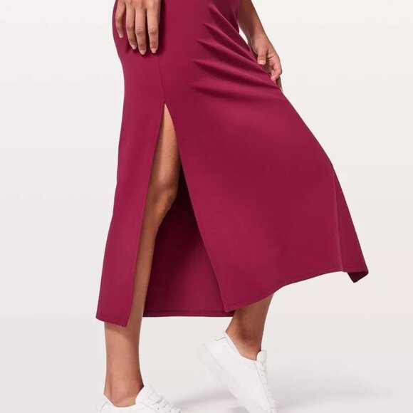 Lululemon Get Going Maxi Tank Dress in Red (worn twice, no flaws) - Picture 3 of 10